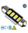 GloboStar® C5W 81312 Λάμπα Αυτοκίνητου 36mm FESTOON  2nd Generation Can-Bus Series LED 4 SMD 5630 3W 450lm 120° DC 12V IP20 Ψυχρό Λευκό 6000K